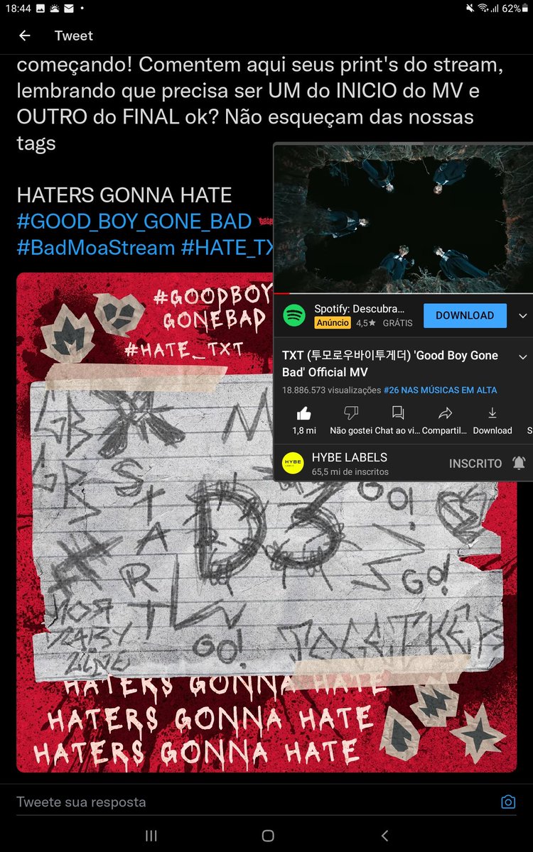 COLOURJUN's tweet photo. @MOAdiaryZine I LIKE BEING BAD

HATERS GONNA HATE
#GOOD_BOY_GONE_BAD #BadMoaStream #HATE_TXT https://t.co/Qgme6x4mU8
