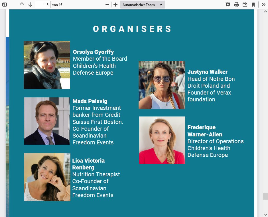 BRechercheteam's tweet photo. 12// Organisatoren dieses Events: #OrsolyaGyorffy (#CHDEuropa), #JustynaWalker, #MadsPalsvig (#WorldFreedomAlliance), #FrederiqueWarnerAllen (#CHDEuropa), #LisaVictoriaRenberg https://t.co/L8SYn6FGpo