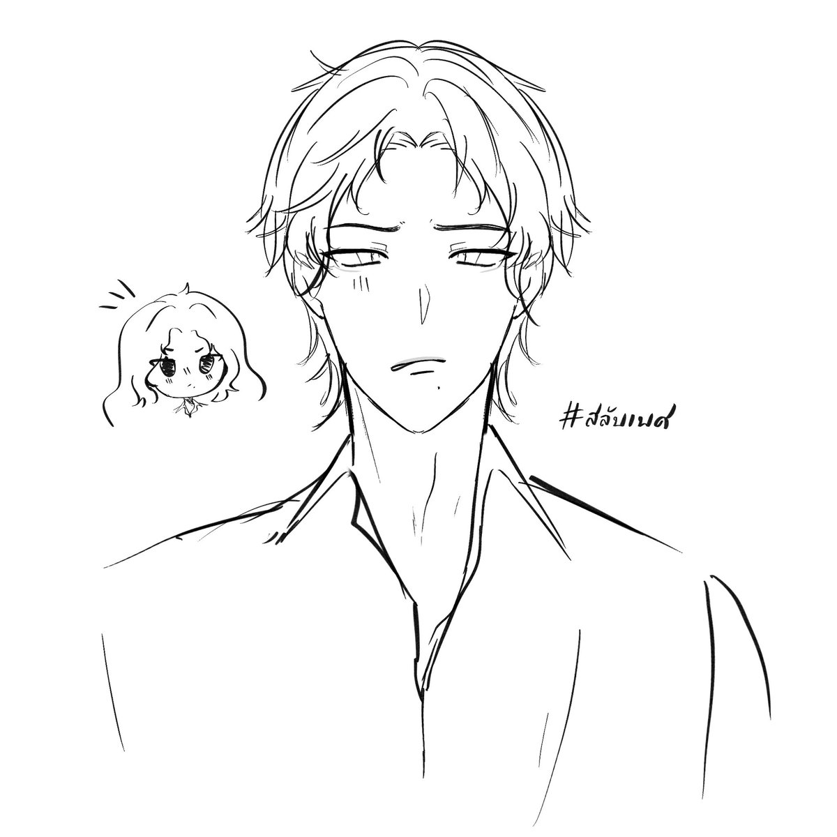 AKANE_CSK's tweet photo. (วาดแล้วเหมือนแมวมาก อะไรกัน) #HYK_สลับเพศ https://t.co/B5rEIS0nj6