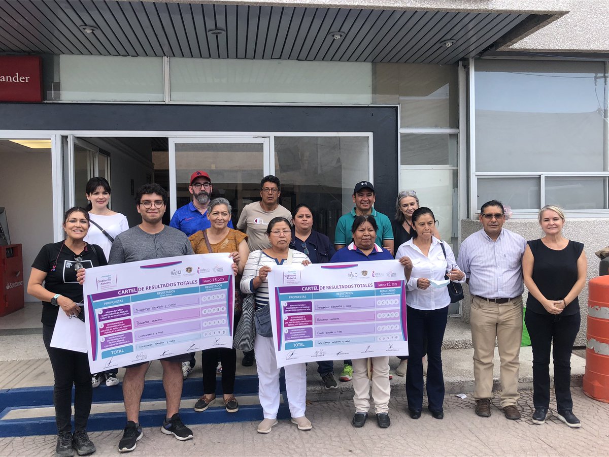 infoqueretaro's tweet photo. 🗳Infoqro, @qromunicipio  y @IEEQcomunica anunciamos que en la Jornada de Votación de #GobiernoAbierto 2022, se emitieron un total de 798 votos, resultando ganadora la Opción 1 “Rehabilitación y Complemento de Parque Lineal en Av. Constitución” al obtener 355 votos (44.49%). https://t.co/O0PdZ6z331