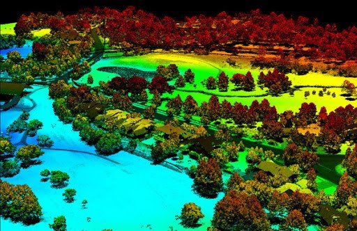3dronemap's tweet photo. 3d pointcloud colourised by height #LiDAR #drones #aerialsurvey #pointcloud #densecloud https://t.co/lpdTPYUP3p
