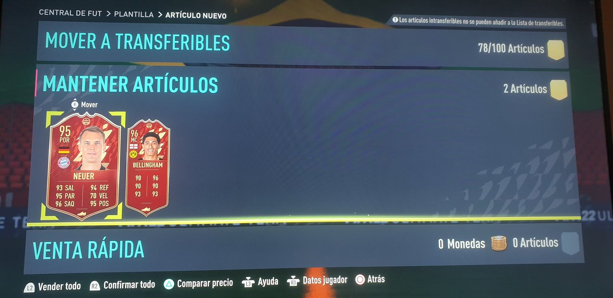 MonMusso's tweet photo. @JuniorSintress Pues vi muchos comentando que les había tocado bellingham en recompensas de FC...pues toma... el primer rojo en condiciones que me sale https://t.co/H24eN2GKdJ