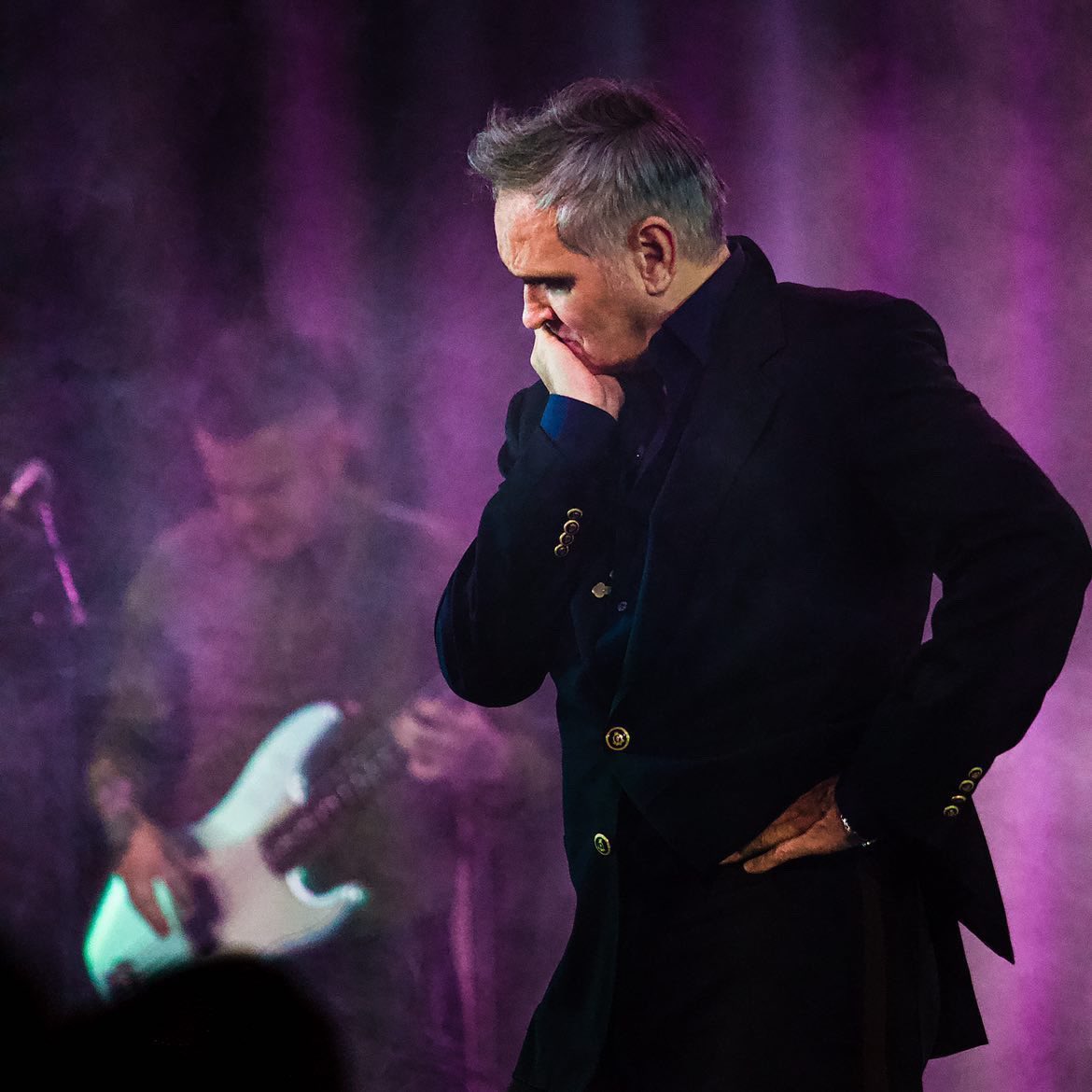Juangaleano's tweet image. Un honor haber tenido la oportunidad de tocar estos shows con Morrissey esta última semana, gracias Jefe🖤
