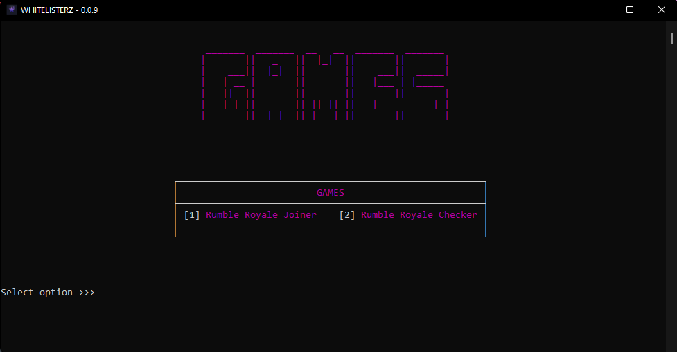 New Modules🔥
You can now enter Rumble Royale games and check if you won.

RT + FOLLOW FOR A CHANCE TO GET BETA ACCESS