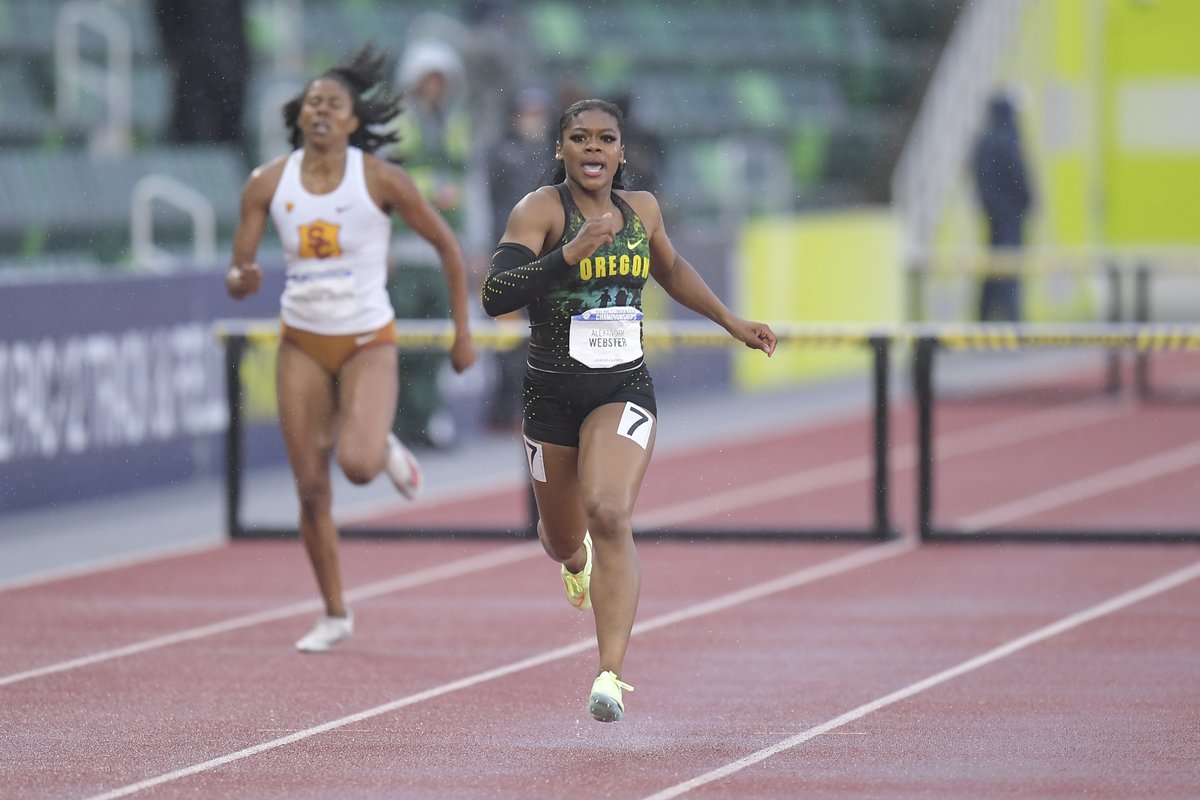 OregonTF's tweet photo. Down to the wire!

🥈 Alexandra Webster, 400mH
⏱ 56.47 (PR, No. 2 UO)

Just .04 off the top spot.

#GoDucks | @alexandraweb_ https://t.co/wdWUx72YsK