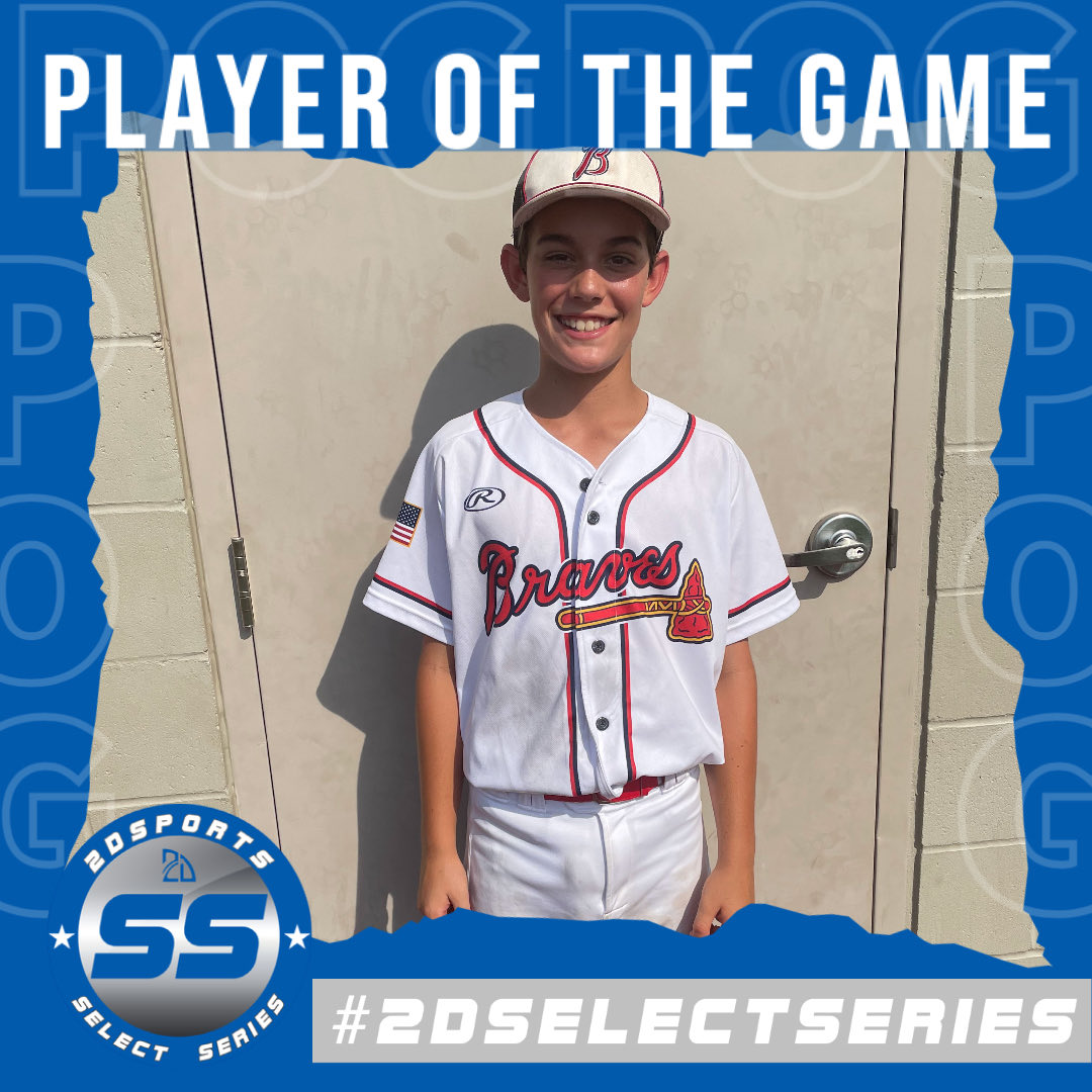 2DsportsbsbPOG's tweet photo. ⭐️ #TopPerformer ⭐️ 

Clayton Dacus: 4IP, 5Ks
Team: SWLA Big Easy Braves 12u

@2D_sportsYB #2DSelectSeries https://t.co/FIhhRfnIwA