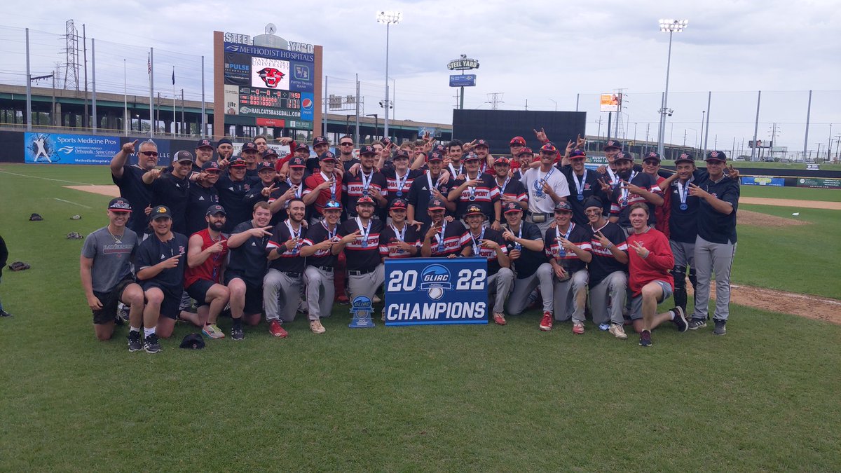 Your 2022 GLIAC Tournament champs! Back to back for the Panthers. <a href="/DU_BSBALL/">Davenport Baseball</a>