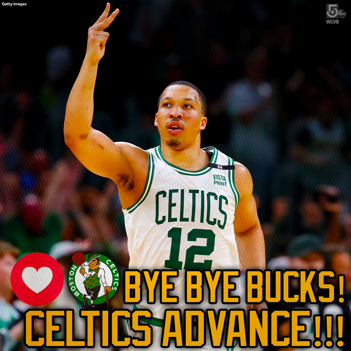 SHARE the good news Celtics fans!!! ❤️☘️🏀 #Boston is moving on to the Eastern Conference Finals after blasting the Bucks in Game 7. What a finish to a great series! #LetsGoCeltics #NBAPlayoffs