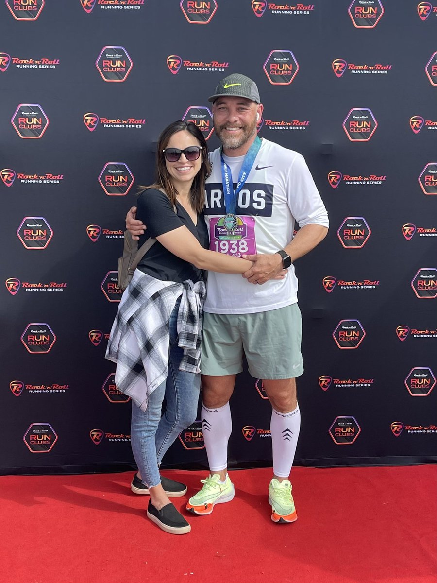 First Half Marathon race…check #rocknrollhalfmarathon #atlanticcity