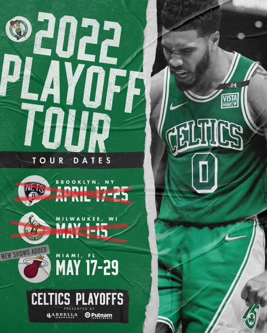 Boston Celtics - Revenge Tour continues. See you in South Beach