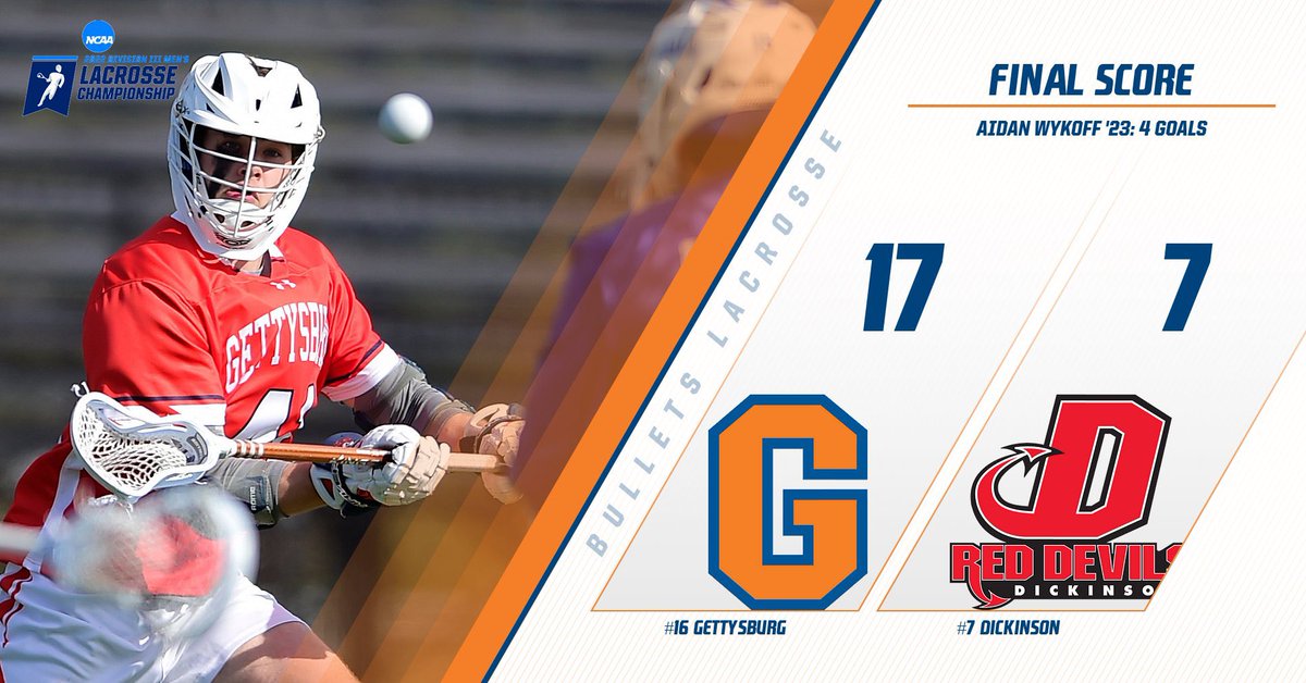 gburgbullets's tweet photo. The third time was the charm as @Gburg_MLax knocks off unbeaten and seventh-ranked Dickinson to advance to the NCAA #d3lax quarterfinals‼️🔥🔥🔥🔥 #gobullets🔶🔷 #Bulletsmlax #centconf https://t.co/xYyEOhwV6L