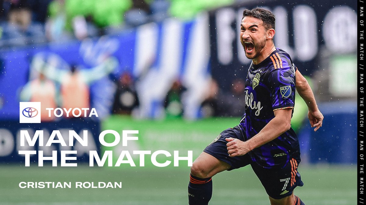 SoundersFC's tweet photo. Gave his Full 90. 

@CristianRoldan is the @Toyota Man of the Match! 👏 https://t.co/IT1aOIiHdQ