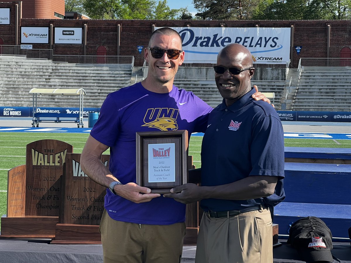 UNI T&F/XC (@unitrackfieldxc) on Twitter photo Panther assistant coach <a href="/JeffCoover/">Jeff Coover</a> makes history as the first recipient of the menβs assistant coach of the year! #EverLoyal Panther assistant coach <a href="/JeffCoover/">Jeff Coover</a> makes history as the first recipient of the menβs assistant coach of the year! #EverLoyal