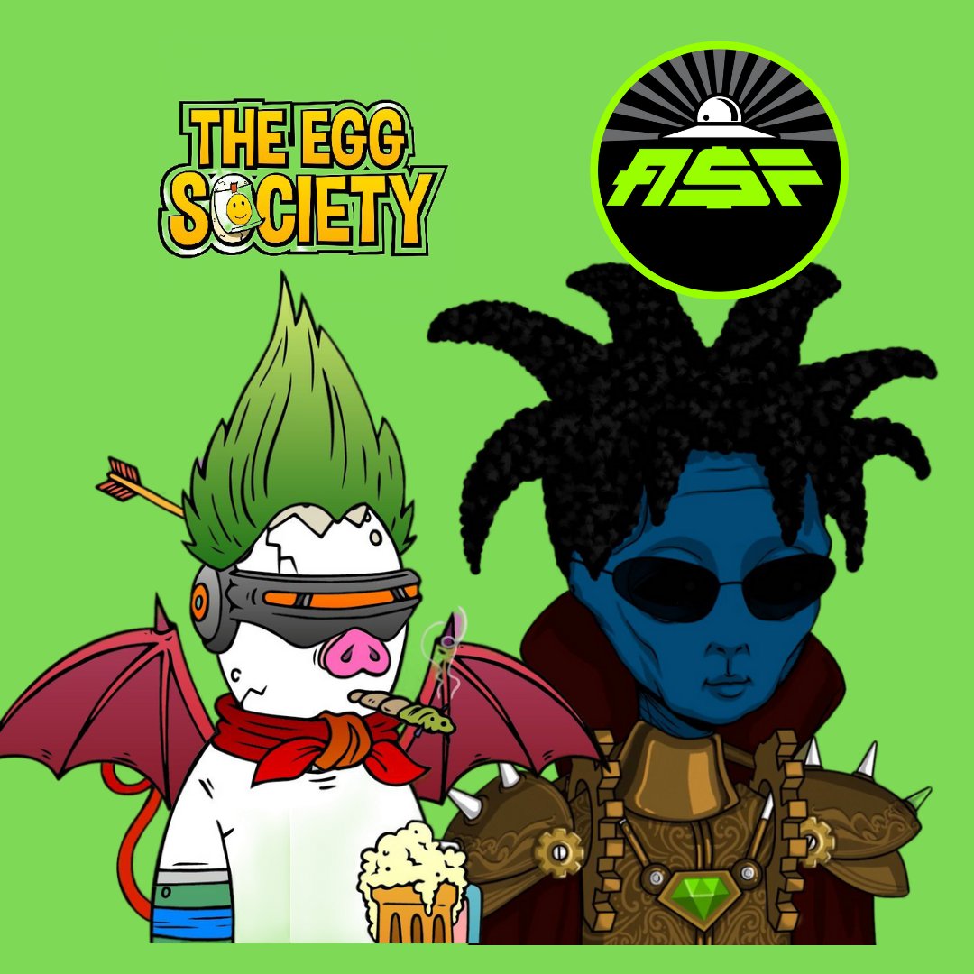 The_Egg_Society's tweet photo. 🥚The Egg Society x @alienscumfleet official collaboration 👽

We are giving away🎉🎉🎉

✅ 5x The Egg Society WL spots
✅ 3x Alien Scum Fleet WL spots

Winners in 24 Hours 🍀

🥚 Follow @The_Egg_Society &amp; @alienscumfleet
🥚 Like and RT
🥚Tag 3 friends https://t.co/8jdyhTBGxw