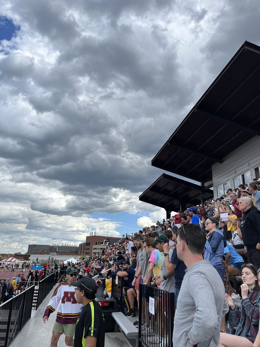 When anyone says that Track and Field isn’t a big deal, please look at this. Home of <a href="/GopherCCTF/">Minnesota Cross Country, Track & Field</a> was packed today, like it was yesterday, and the night before. Absolutely embarrassing that the meet wasn’t on the <a href="/BigTenNetwork/">Big Ten Network</a> for EVERYONE to see.