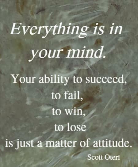 Everything is in your mind ✌️☕ #motivation