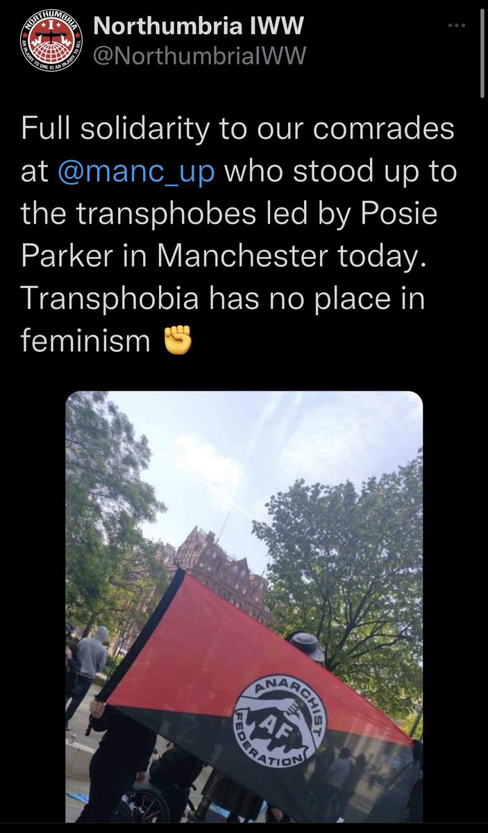 MrAndyNgo's tweet photo. @jk_rowling They’re Antifa members part of the Anarchist Federation group. https://t.co/I3BREsHnfv