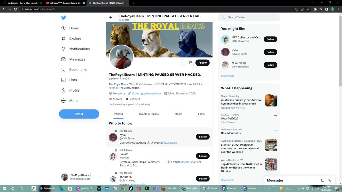 Guys there is a fake account, someone is trying to hack us again please be careful.