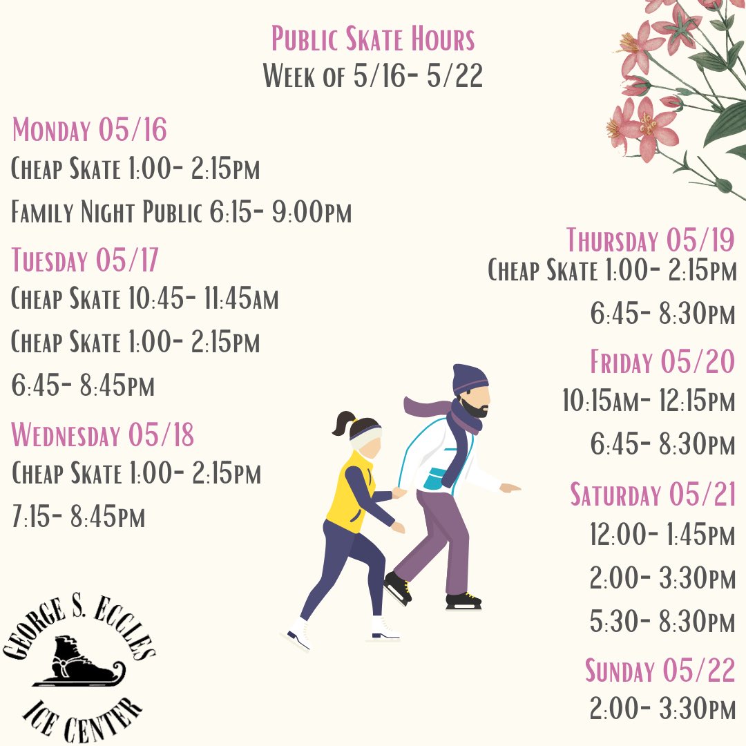 Get ready to join us for public skate!!⛸