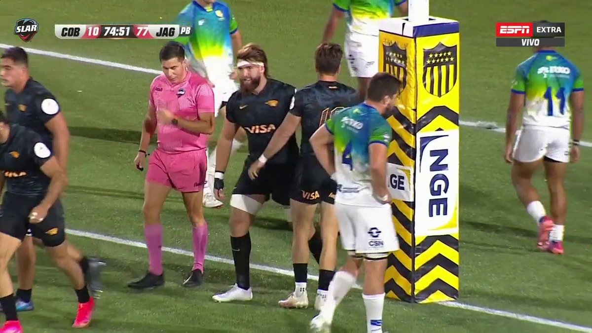 ScrumESPN's tweet photo. 75' - Un try más y van... Bautista #Pedemonte llegó al in-goal de @cobrasbrasilxv.
🐍 10-79 🐆
⭐ Seguilo en VIVO en @StarPlusLA: https://t.co/T59v8wZWSb
📺 ESPN Extra
#ESPNenStarPlus https://t.co/6ZG4cwnJ3g