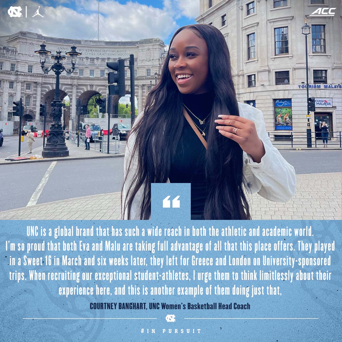 uncwbb's tweet photo. We miss our Tar Heels when they're gone from Chapel Hill, but we're thrilled about the experiences they're having 🌍✈️ ➡️ https://t.co/LZZQmZ7FEj

Stay tuned for more soon on @Onlymaluu's and @Eva_Hodgson10's study abroad adventures 

#GoHeels x #InPursuit https://t.co/GsY7W0VE23