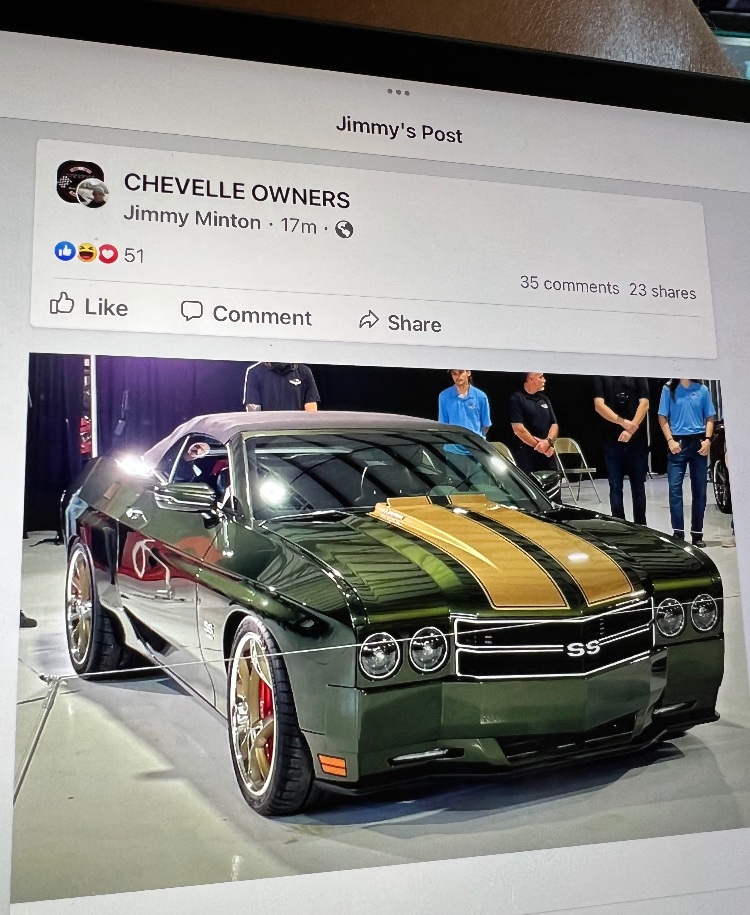 Fishinwizard's tweet photo. Just bought a ‘69 Chevelle SS 396 and saw Chevrolet is releasing a new Chevelle? 

New Camaros are a distant third in units sold to Mustangs and Challengers.

The new Chevelles are just uninspiring. https://t.co/LYnEIMWj3r