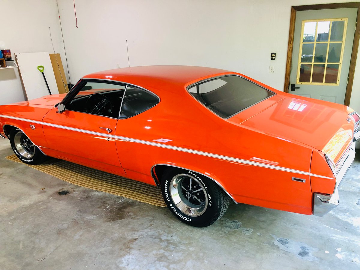 Fishinwizard's tweet photo. Just bought a ‘69 Chevelle SS 396 and saw Chevrolet is releasing a new Chevelle? 

New Camaros are a distant third in units sold to Mustangs and Challengers.

The new Chevelles are just uninspiring. https://t.co/LYnEIMWj3r