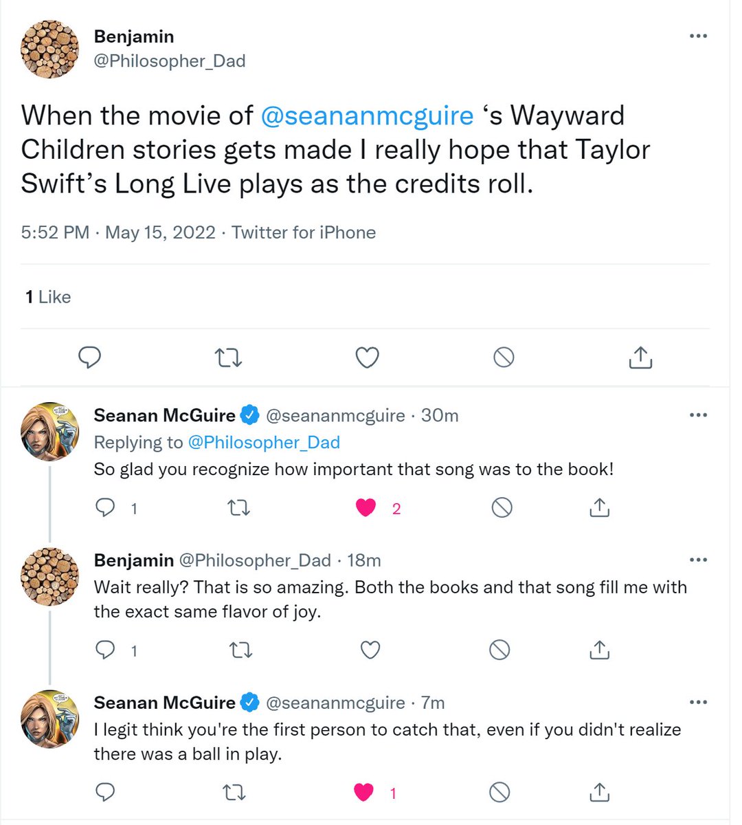 Philosopher_Dad's tweet photo. Sometimes Twitter is a magical place. https://t.co/srImuC1YW5
