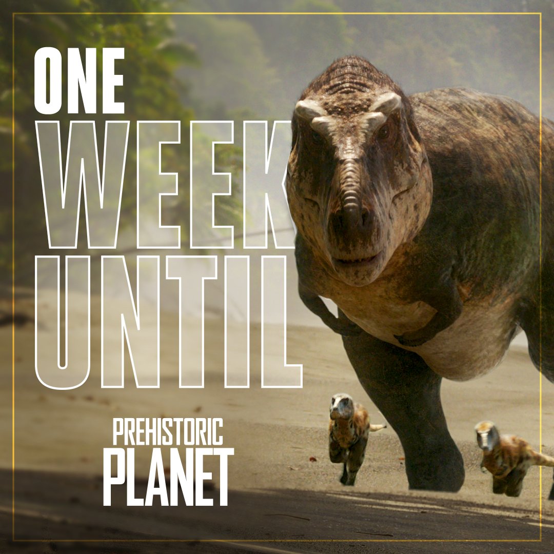 Celebrate #InternationalDinosaurDay with a one week countdown to #PrehistoricPlanet. The epic five-night event begins May 23 apple.co/Prehistoric