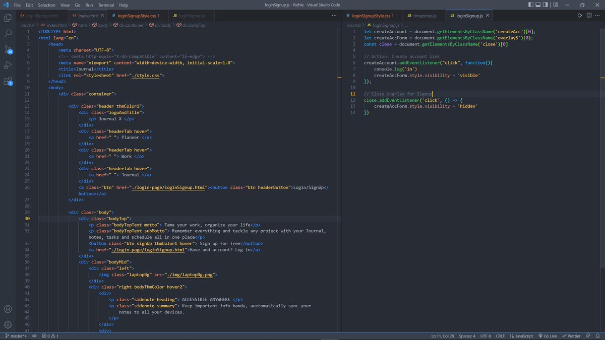 MolunoRichie's tweet photo. Day 35
Today i added the different response actions for the links and buttons within Login page, not done with them tho.
I also started the MongoDB course for JavaScript developers on MongoDB University.
#100DaysOfCode #goal30 https://t.co/YnwYEA8dXi