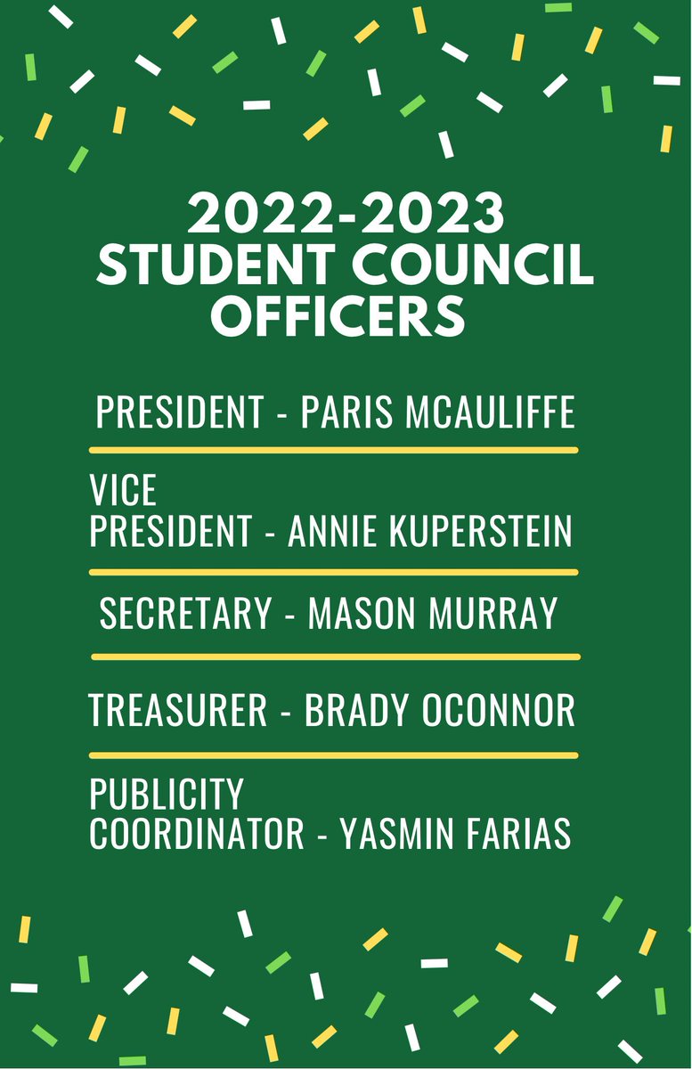 NReading_StuCo's tweet photo. Introducing our 2022-2023 student council officers 🎉 We can’t wait to see what this following year has in store for us!! https://t.co/jI1olnyn5w