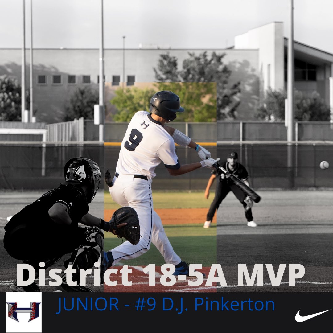 HendricksonBB's tweet photo. Congratulations to our own @djpinkerton9 on being named the MVP of District 18-5A this year! https://t.co/s1bcKf1GBQ