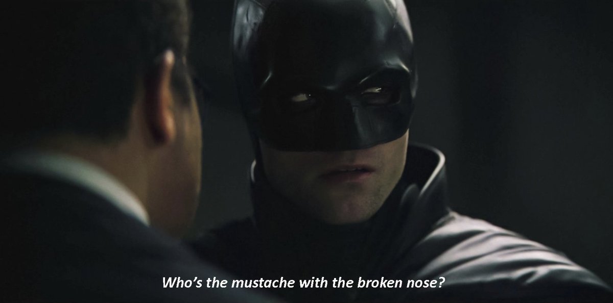 batmancurated's tweet photo. his dry humour! his audacity! the batman movie did it so well https://t.co/mXt0TgSEWb