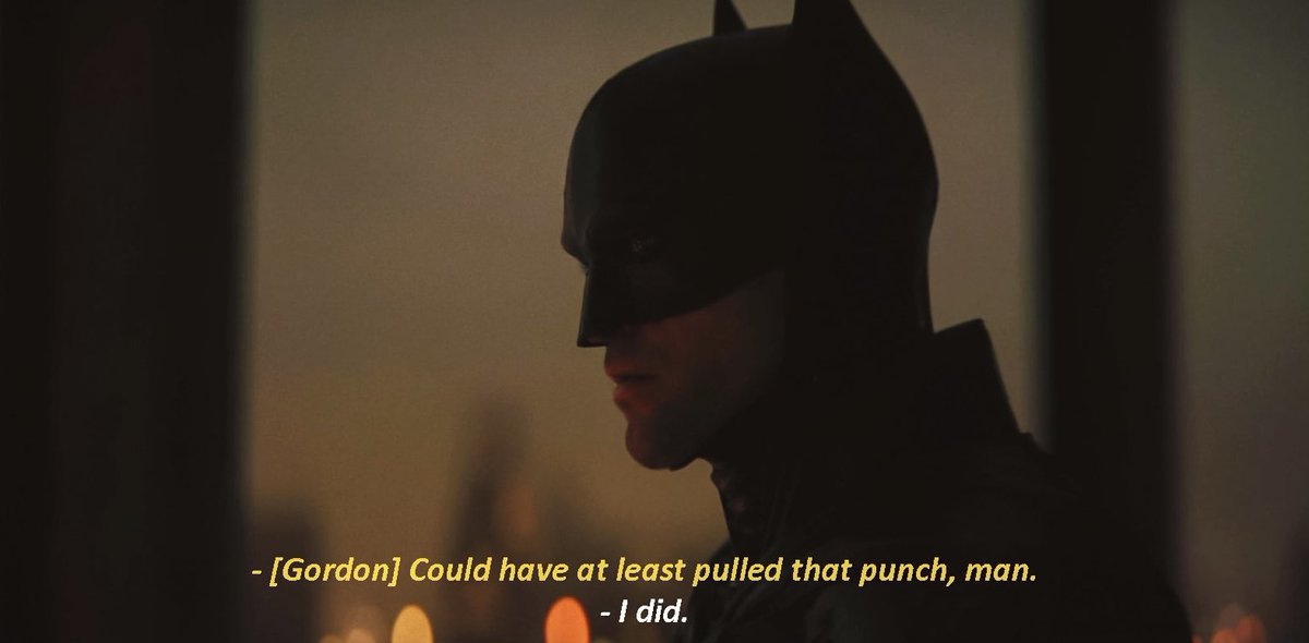 batmancurated's tweet photo. his dry humour! his audacity! the batman movie did it so well https://t.co/mXt0TgSEWb