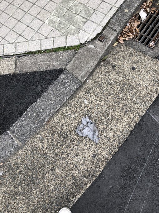 あ、道端にこんなものが&hellip;拾いそうになっちまったぜ。ってか一回拾って「道端で拾ったパンツの持ち主に届けてあげたら優しく頭撫でてもらって勃起したチ○ポを見せつけて中○しした件」って言うの作りそうになったけど。(タイトル長えな)人通り多い場所でこの写真撮るの勇気いる行動だったけどね！