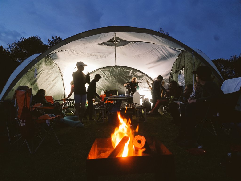 Scouts had a great weekend camping completing our May Dragon Camp #dragoncamp #skillsforlife <a href="/ScoutsCymru/">ScoutsCymru</a> #dragonaward