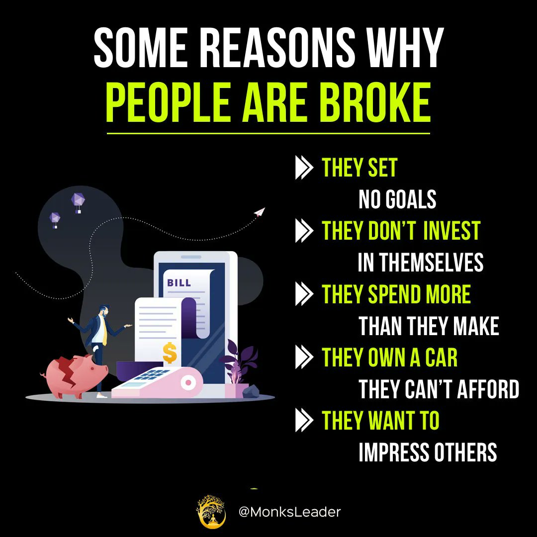 Why are you broke? Here's what you can do about it

#success #motivation #youareready #risk #reward #wearewealthy