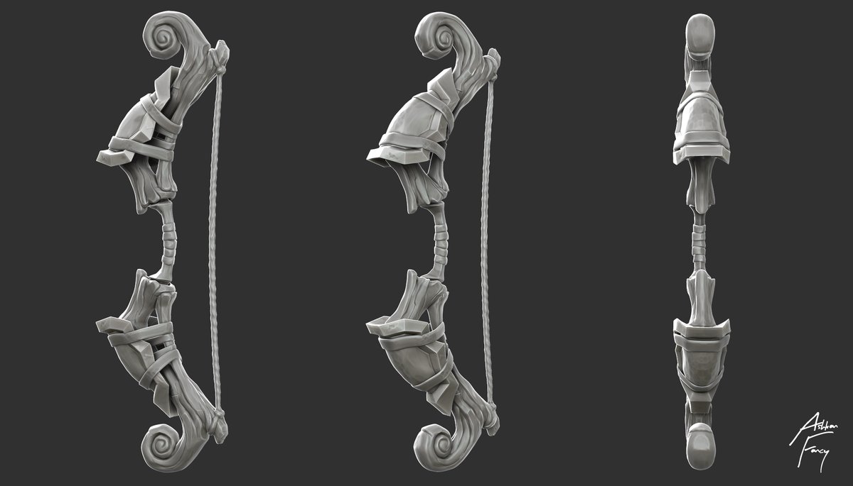 AshkanFancy's tweet photo. Stylized Bow!!!
#3dart #3dmodeling #3dmodel #3d #unity3d #stylized #zbrush #zbrushpixologic #weapons https://t.co/hqX2K0lls6