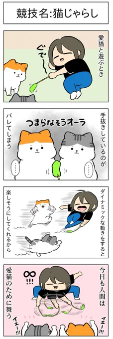 競技名:猫じゃらし・接待じゃらし│フェリシモ猫部 https://t.co/DP4grGUODy 