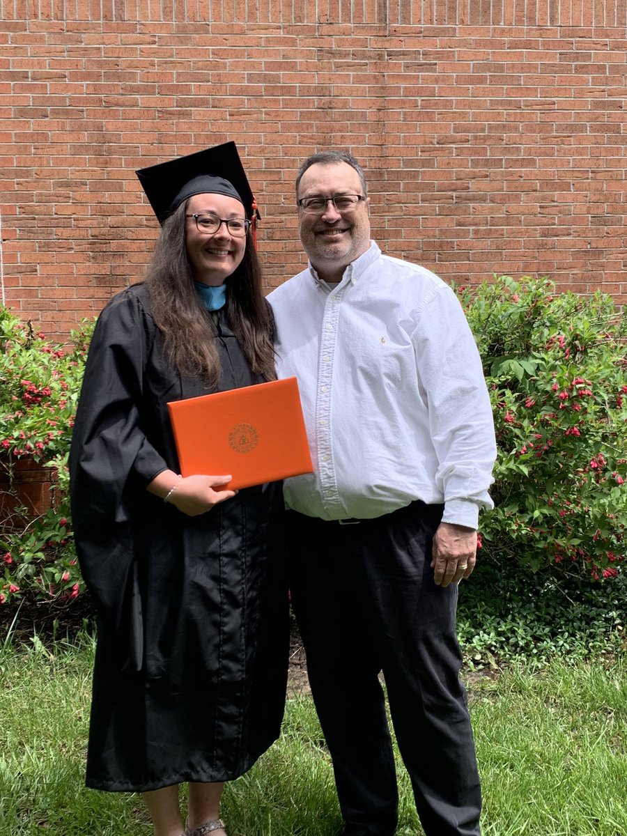 Congratulations Elizabeth 👍.  I could not be any prouder.  Masters Degree in hand.  ❤️ Dad