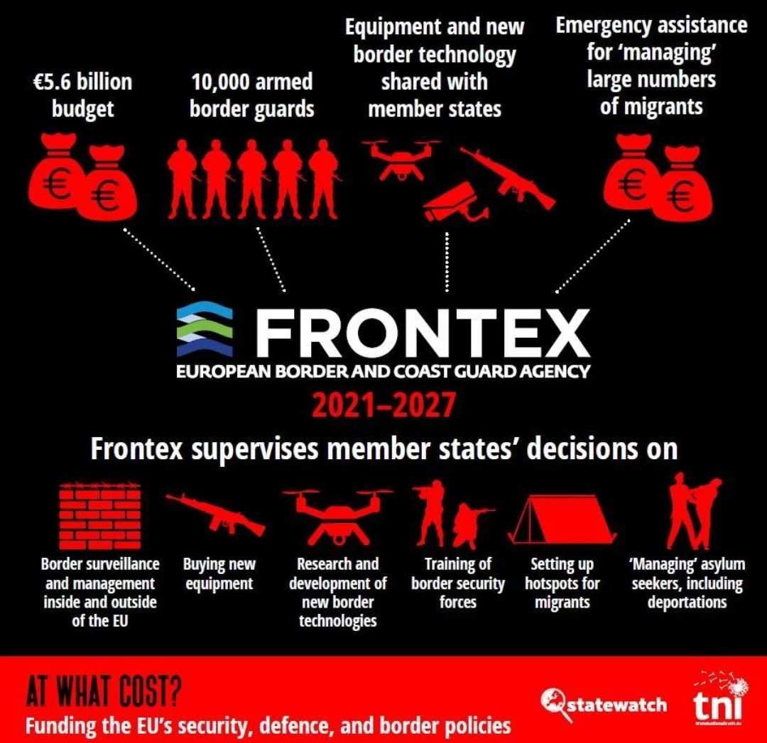 Bugün İsviçre'de çoğunluk, AB nin sınırları militarize eden sınır polikasını ve Frontex ajansını finanse etmeye,evet oyu verdi. Sığınma hakkı temel insan hakkıdır. 

Everyone has the right to freedom from fear. Everyone has the right to seek asylum!
#NoFrontex #freemovementforall