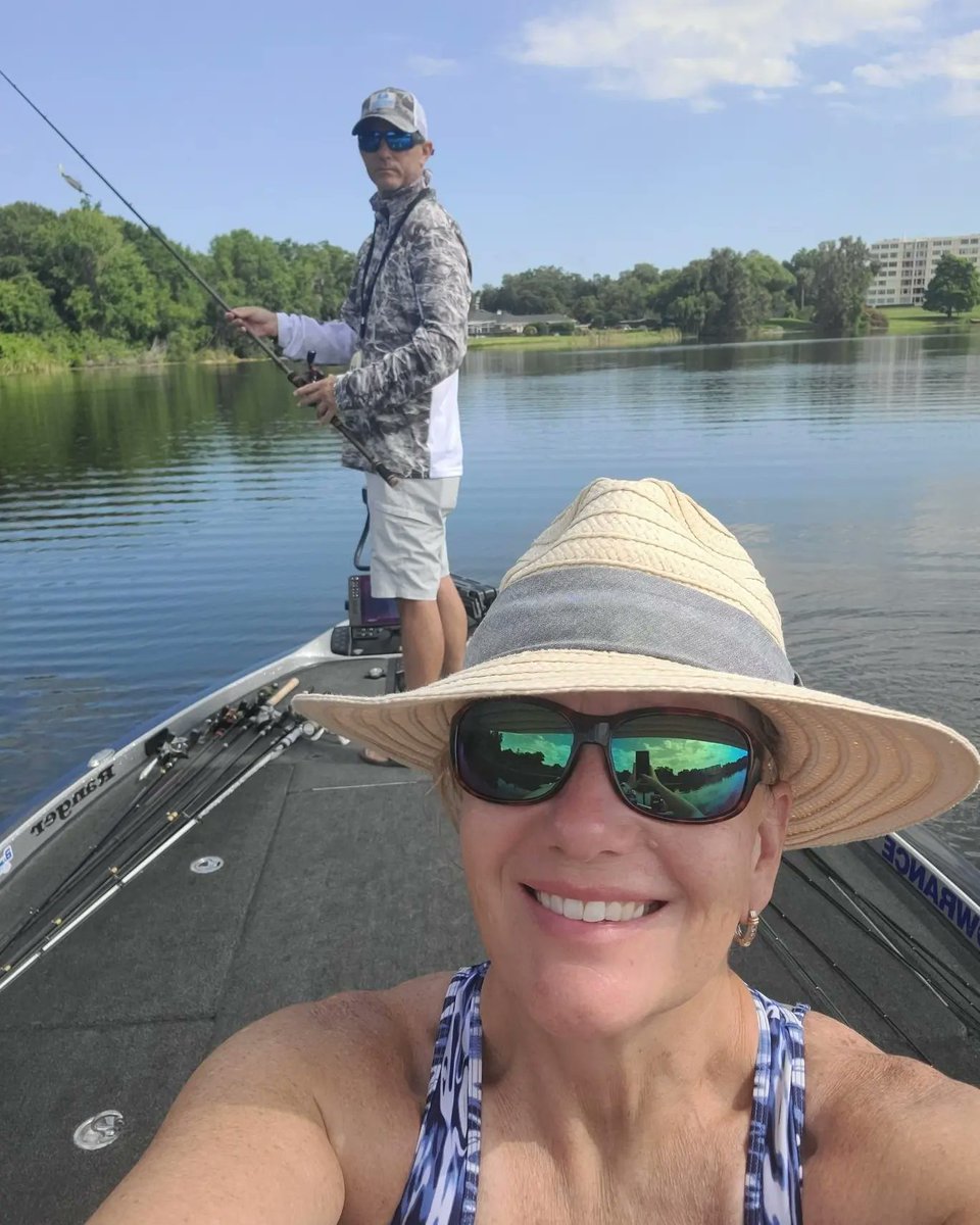 davidtervin's tweet photo. How do you celebrate 23 years of marriage with the best wife ever? We go fishing! Happy Anniversary  Leslie Esco Tervin. Love isn't someplace that we fall, Its something that we do! https://t.co/F5E6TfK7TE