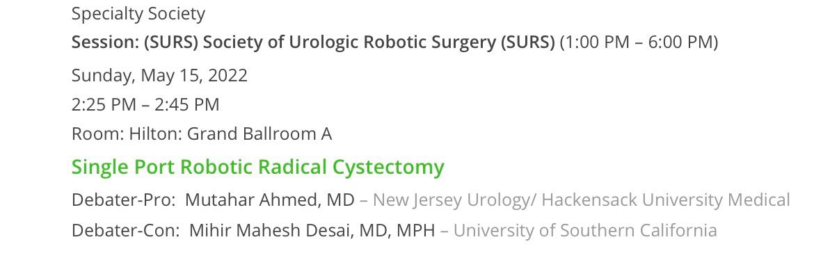 John Sheng (@jshenguro) on Twitter photo I’d like to think <a href="/RoboticsUrology/">Mutahar Ahmed</a> won this debate based on the outstanding video of SP radical cystectomy that he showed <a href="/AmerUrological/">Amer. Urol. Assn.</a> <a href="/socroboticsurg/">Society of Robotic Surgery | SRS</a> I’d like to think <a href="/RoboticsUrology/">Mutahar Ahmed</a> won this debate based on the outstanding video of SP radical cystectomy that he showed <a href="/AmerUrological/">Amer. Urol. Assn.</a> <a href="/socroboticsurg/">Society of Robotic Surgery | SRS</a>