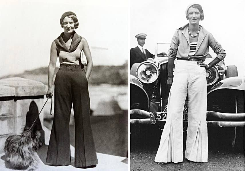 Two female plates 1920s