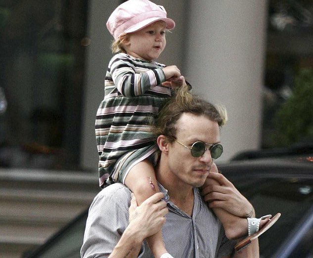 heath ledger &amp; his daughter, matilda