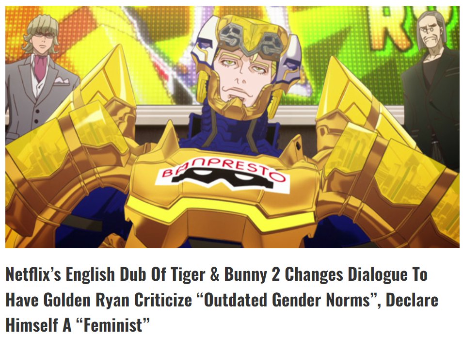 maskedmildew's tweet photo. yeah damn right he does. and its funny and cute
#taibani #TIGERandBUNNY2 #ryangoldsmith https://t.co/FysXny7GFO