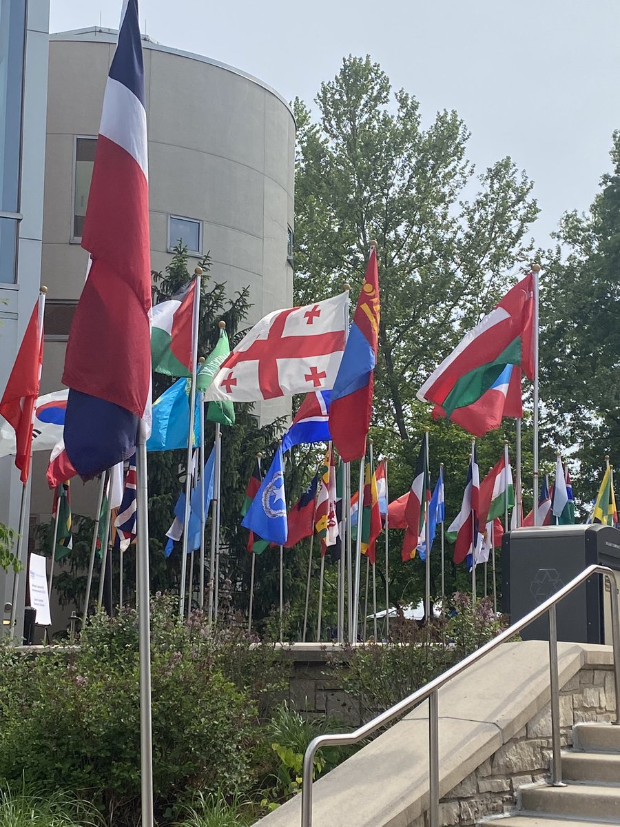 BethJStroble's tweet photo. #PHOTOS and #Flags a natural combo for #WebsterGrad https://t.co/zgvAHPlplb