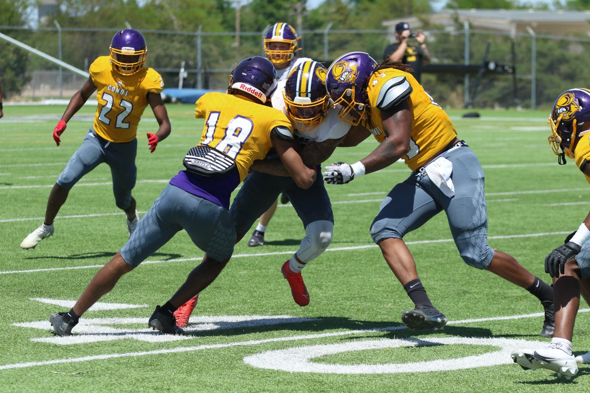 GoConqs's tweet photo. 🏈Football | #GoConqs 

@GoConqsFB hit the field for their Spring Game today &amp; got some good work in 

Peep👀some pics of the action📸 https://t.co/WpYS3kxGNb