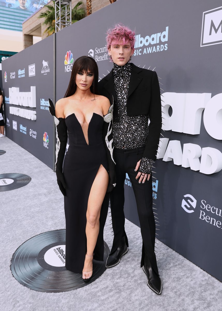 alyssabailey's tweet photo. The way Megan Fox and Machine Gun Kelly commit to couple dressing is just aspirational #BBMAs https://t.co/RXhTkNX15p