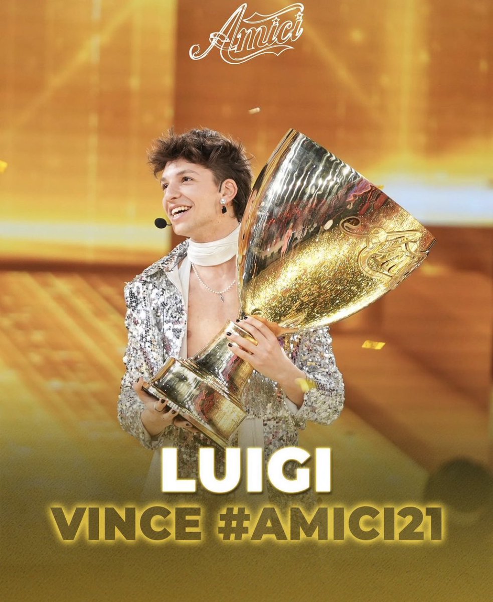 saaane33333's tweet photo. ABBIAMO VINTOOOOO 🏆🏆🏆🏆 #Amici21 #caroligi #Luigi #VINCI https://t.co/urFbhmemH9
